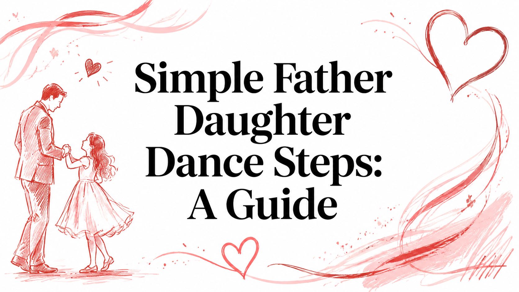 fatherdaughterdancestepsdanceillustration