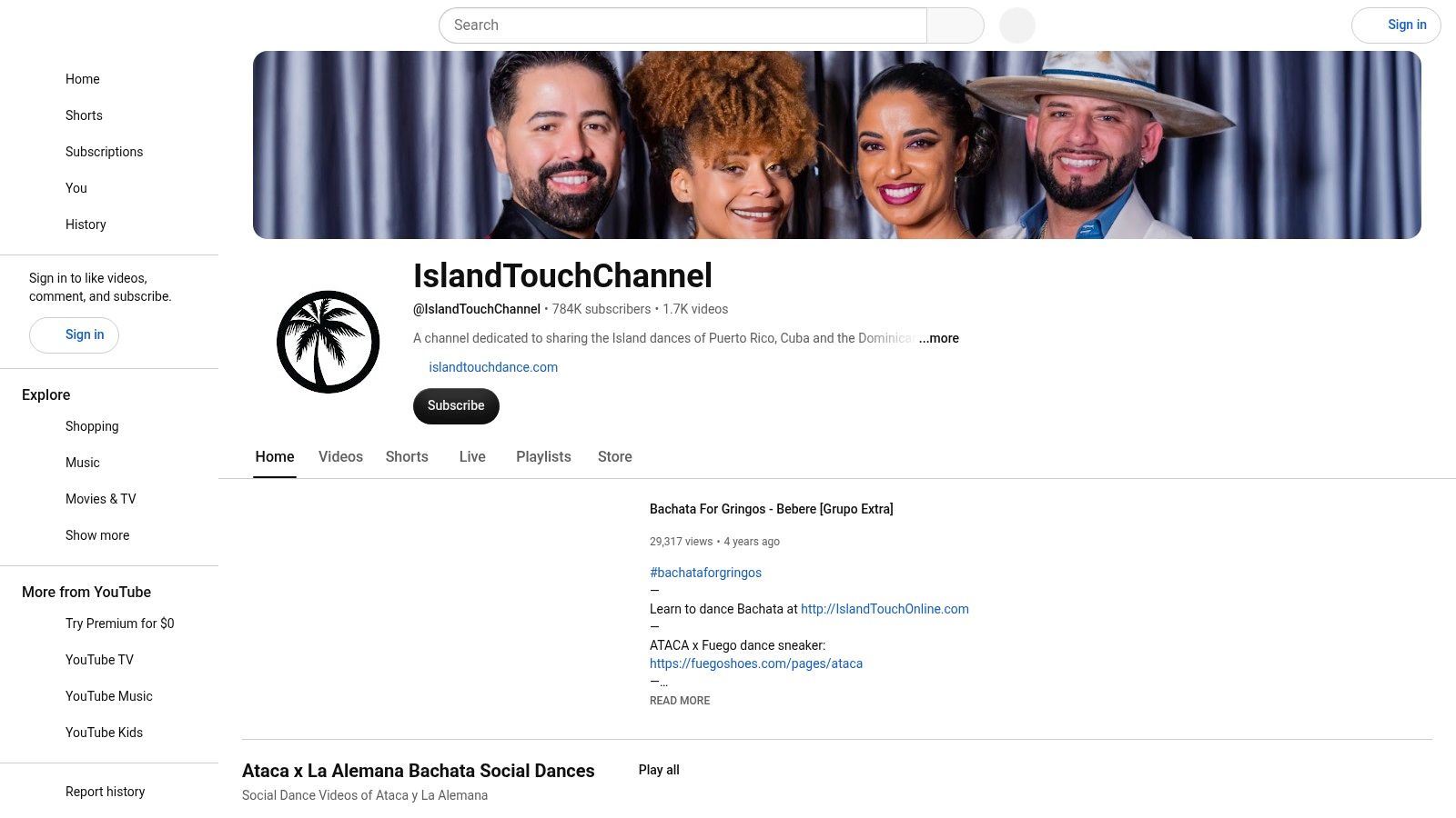 bachatadancelessonsyoutubedancechannel